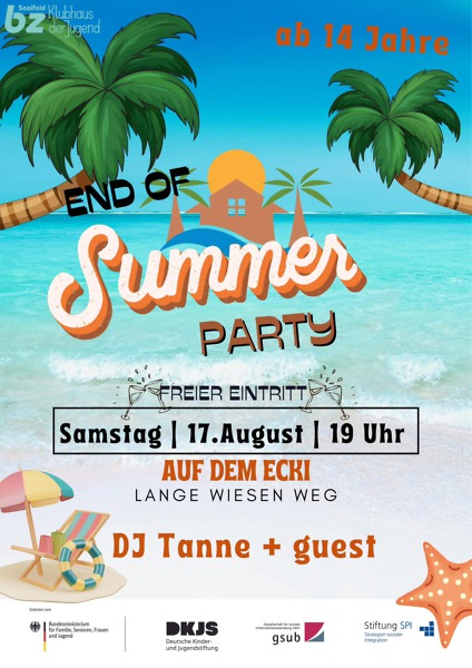 Flyer "End of Summer Party"