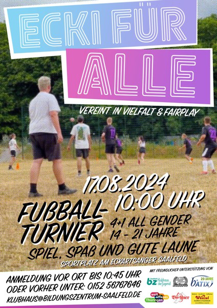 Flyer "ECKI FÜR ALLE" 17.08.2024 10 Uhr