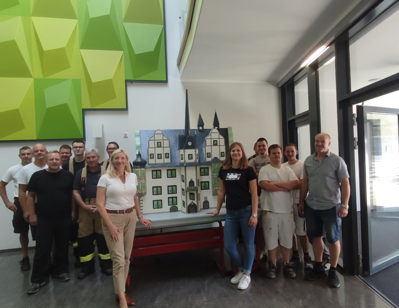 Rathaus-Modell an Marco-Polo-Grundschule