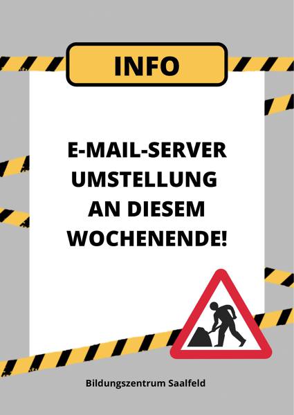 Infoblatt "E-Mail Server-Umstellung"