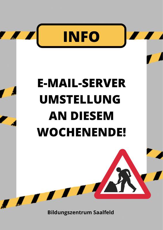 Infoblatt "E-Mail Server-Umstellung"