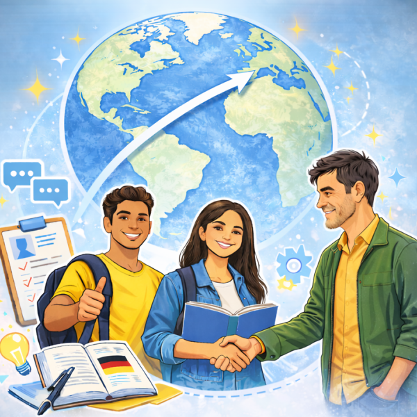 3 Menschen als Logo German Professional School