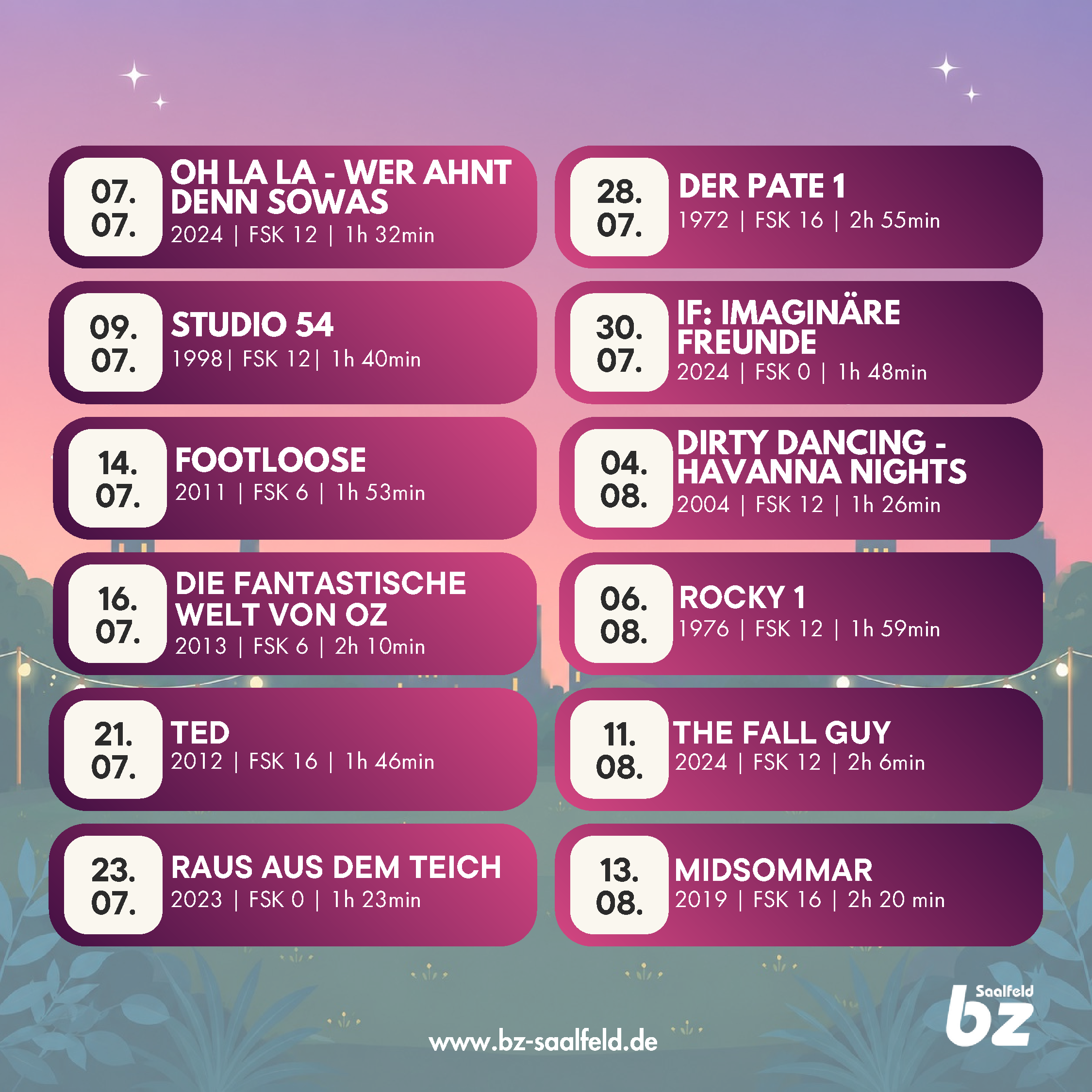 Sommerkino 2026